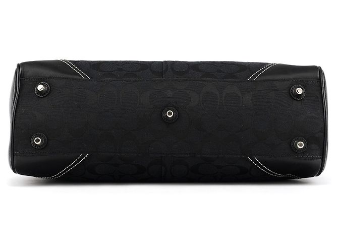 Coach Borsa Tote 8K07 Black Signature Hamptons - vista 4