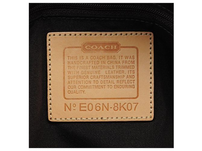Coach Borsa Tote Hamptons Signature 8K07 Beige Tan - vista 11