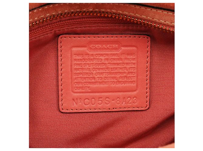 Coach Borsa Bowling Soho in camoscio Salmon Pink 8A23 - vista 12