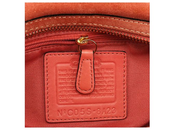 Coach Borsa Bowling Soho in camoscio Salmon Pink 8A23 - vista 13
