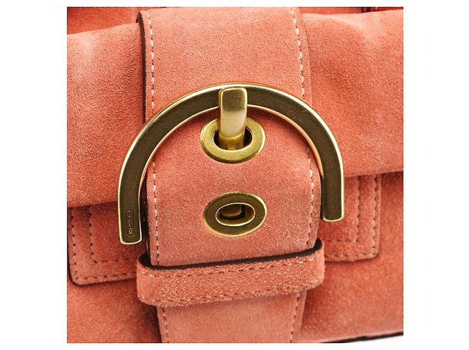 Coach Borsa Bowling Soho in camoscio Salmon Pink 8A23 - vista 7