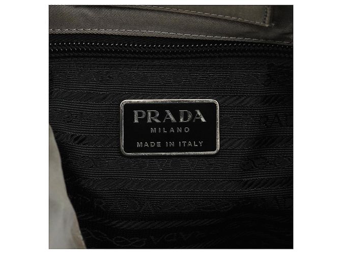 Prada Borsa a tracolla 1998 Grey Tessuto Plex Nylon - vista 10