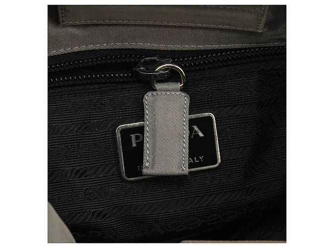 Prada Borsa a tracolla 1998 Grey Tessuto Plex Nylon - vista 11