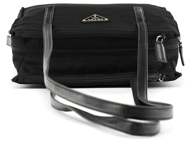 Prada Borsa Tote B6224 Black Tessuto Nappa Nylon - vista 4