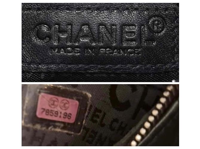 Chanel 02A Mini Borsa in Pelle d'Agnello Matelassé Nera - vista 11