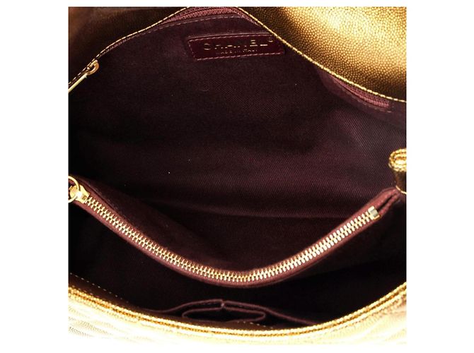 Chanel Small Coco Handle Rose Gold Pelle Caviar - vista 8