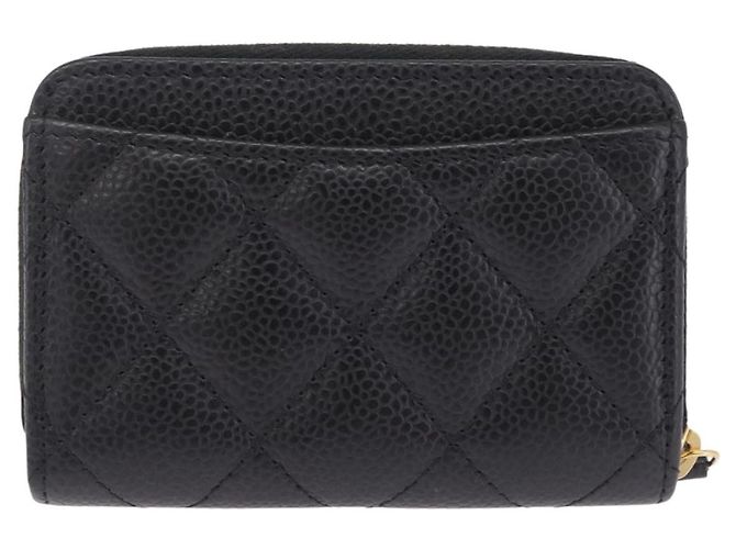 Monedero Chanel CC Zip Quilted Caviar Small - vista 2