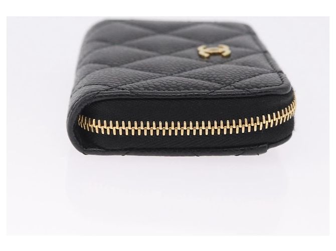 Monedero Chanel CC Zip Quilted Caviar Small - vista 3