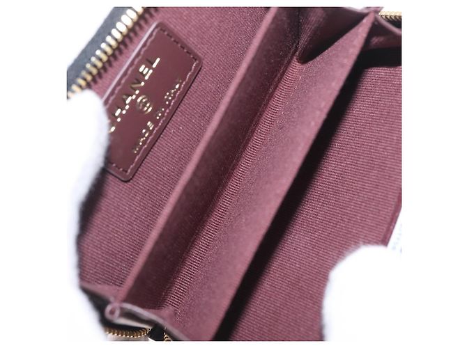 Monedero Chanel CC Zip Quilted Caviar Small - vista 5