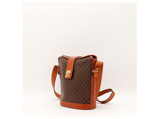 Borsa a tracolla Céline Macadam in tela e pelle - vista 2