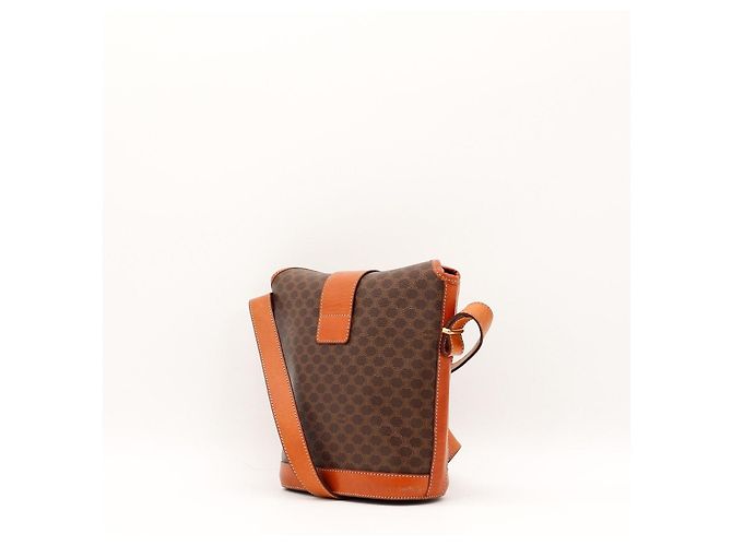 Borsa a tracolla Céline Macadam in tela e pelle - vista 4