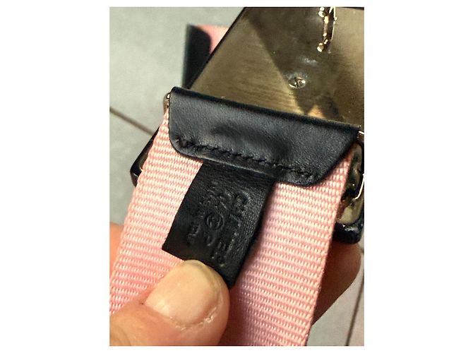 Chanel Rosa Canvas Gürtel mit Kassetten-Schnalle - Ansicht 11