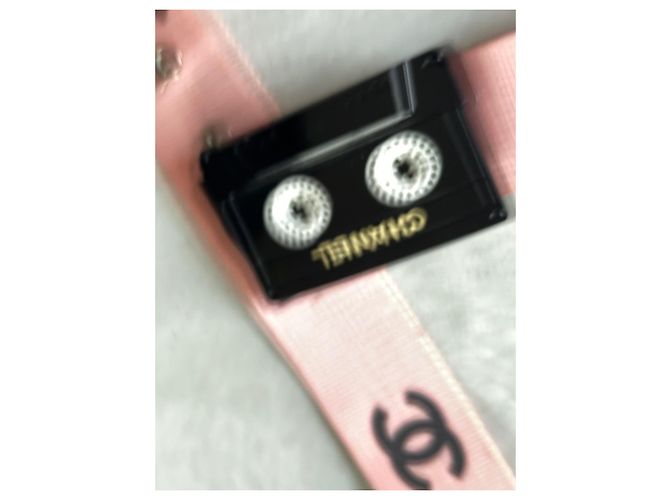 Chanel Rosa Canvas Gürtel mit Kassetten-Schnalle - Ansicht 6