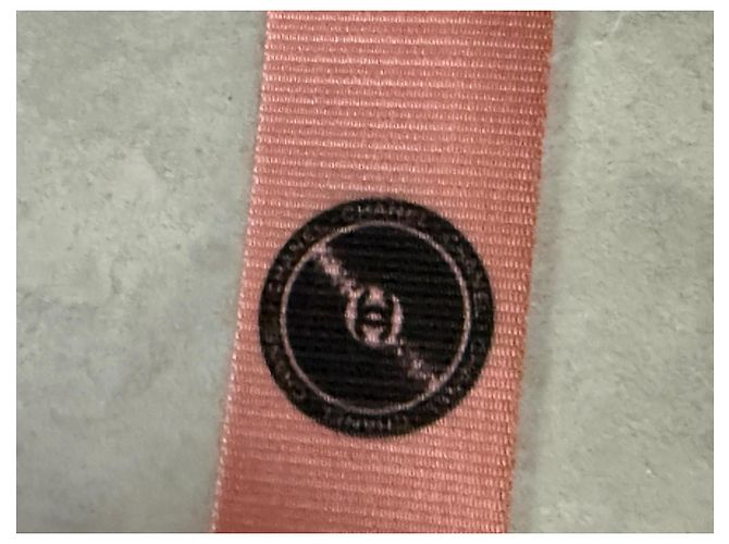 Chanel Rosa Canvas Gürtel mit Kassetten-Schnalle - Ansicht 8