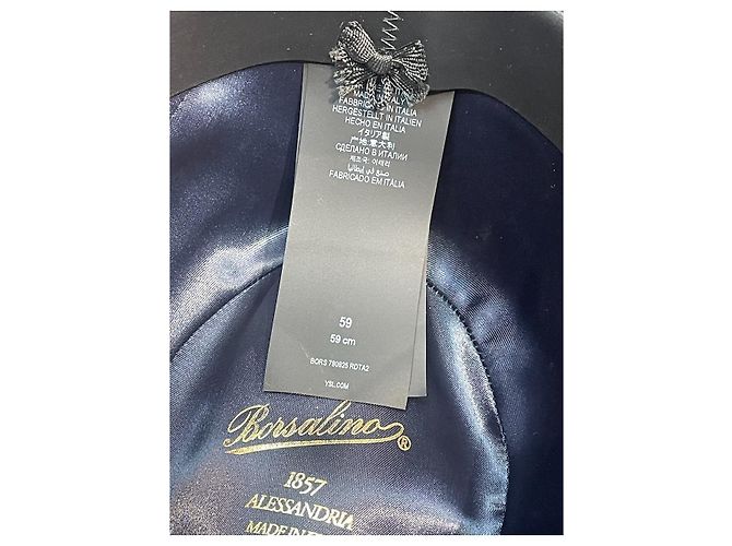 Autre Marque Cappello Saint Laurent x Borsalino T.59 - vista 6