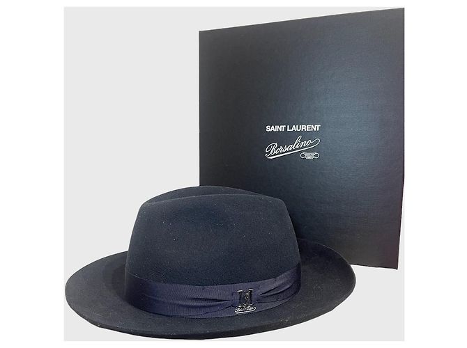 Autre Marque Cappello Saint Laurent x Borsalino T.59 - vista 9