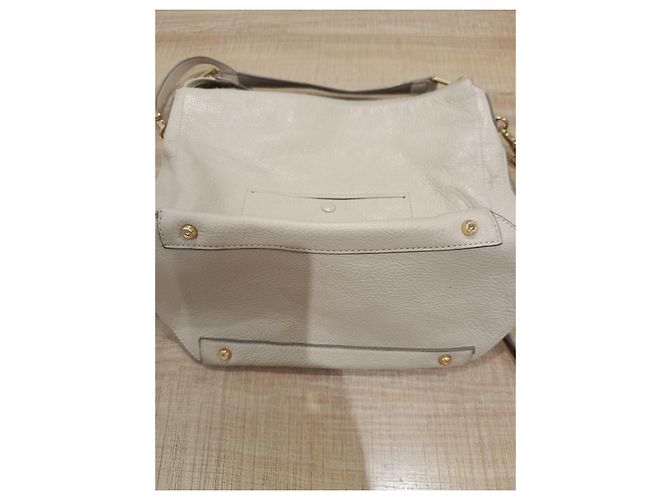 Autre Marque Borsa a tracolla Coccinelle pelle beige - vista 10