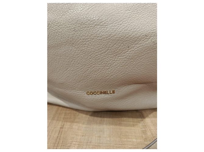 Autre Marque Borsa a tracolla Coccinelle pelle beige - vista 4