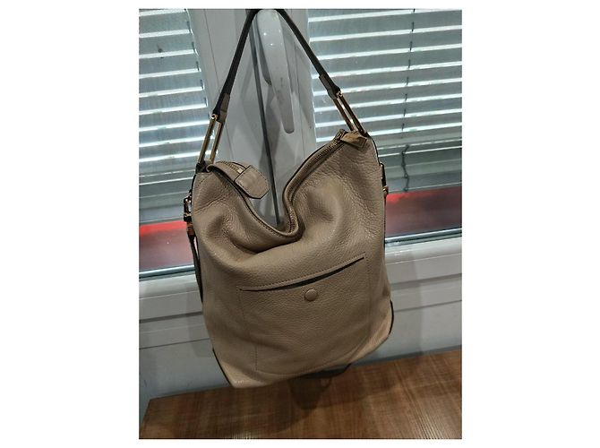 Autre Marque Borsa a tracolla Coccinelle pelle beige - vista 6