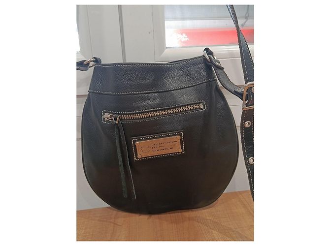 Autre Marque Harley-Davidson Borsa a Tracolla in Pelle - vista 7