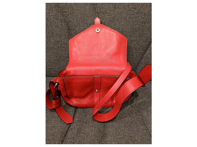 Lancel rote Lederhandtasche - Ansicht 5