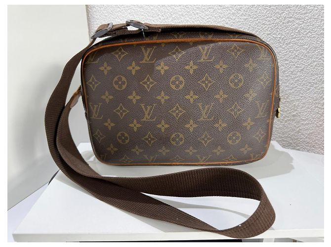 Louis Vuitton Reporter PM Borsa a Tracolla Monogram Canvas - vista 3