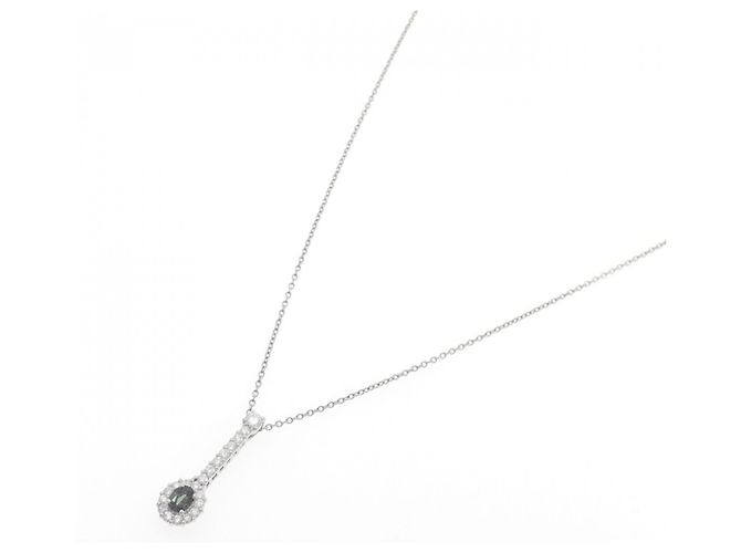 Collana Tasaki in platino, alexandrite e diamanti - vista 2