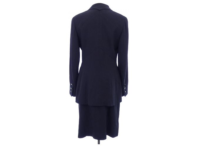 Traje Chanel Negro Textil Talla 38 - vista 2