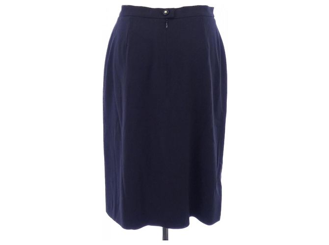 Traje Chanel Negro Textil Talla 38 - vista 8