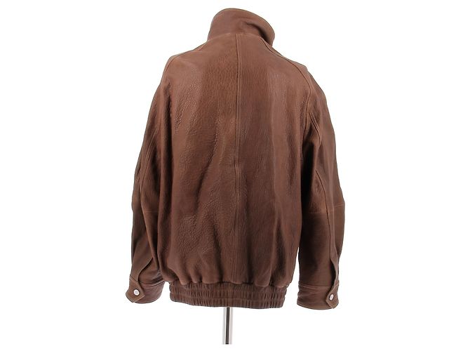 Autre Marque NOUR HAMMOUR Lederjacke Braun - Ansicht 2