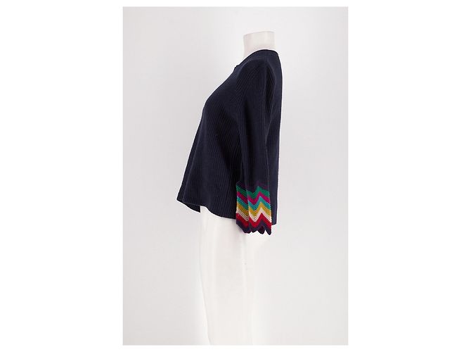 Autre Marque Kaschmirpullover marineblau - Ansicht 3