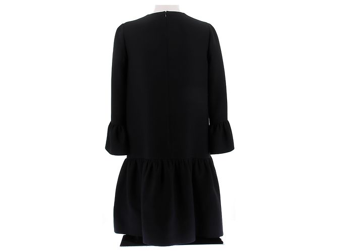 Dior Schwarzes Rüschenkleid - Ansicht 2