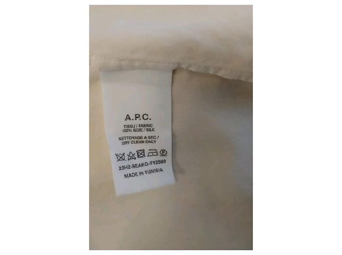 Apc Camisa de seda beige - vista 8