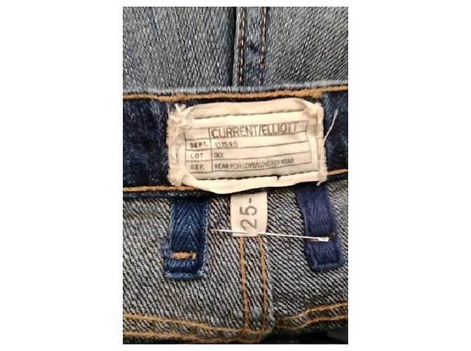Current Elliott Jeans aus blauer Baumwolle Größe 25 - Ansicht 5