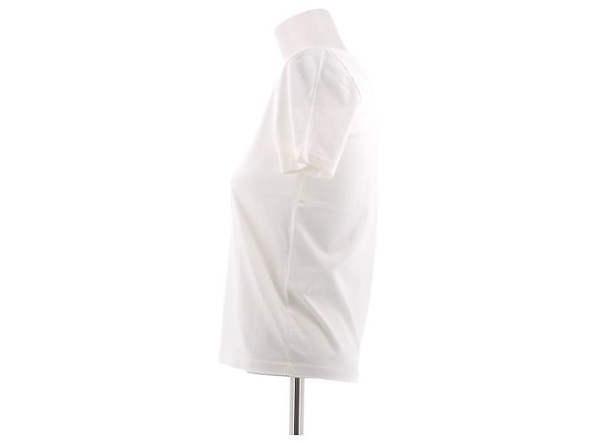 Chloé T-shirt em algodão branco com estampado de limões - vista 4