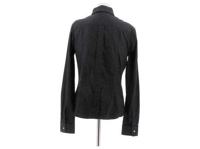 Dolce & Gabbana Graues Hemd mit Monogramm - Ansicht 2