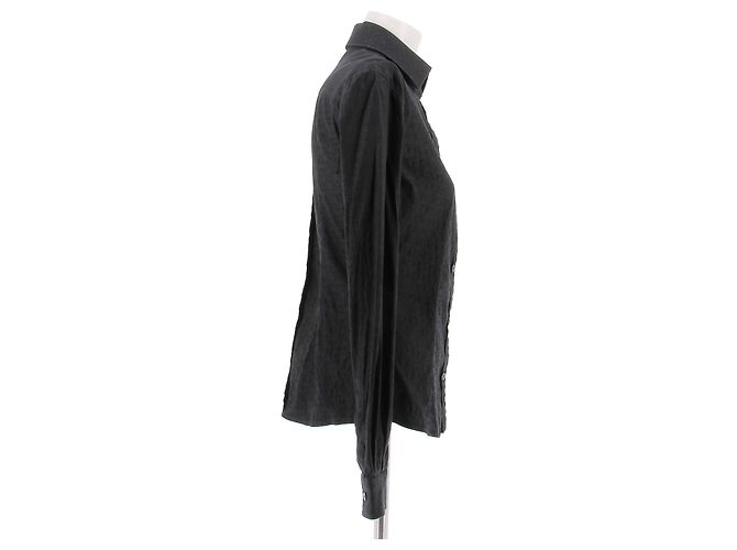 Dolce & Gabbana Graues Hemd mit Monogramm - Ansicht 3
