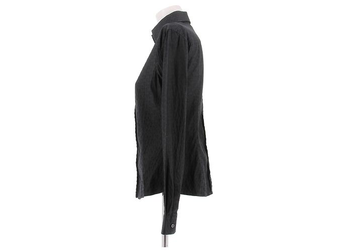 Dolce & Gabbana Graues Hemd mit Monogramm - Ansicht 4