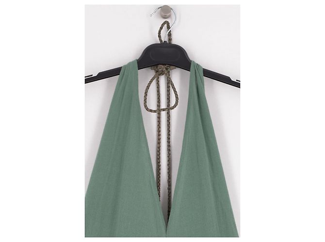 Autre Marque Blauer Leinen-Overall - Ansicht 3