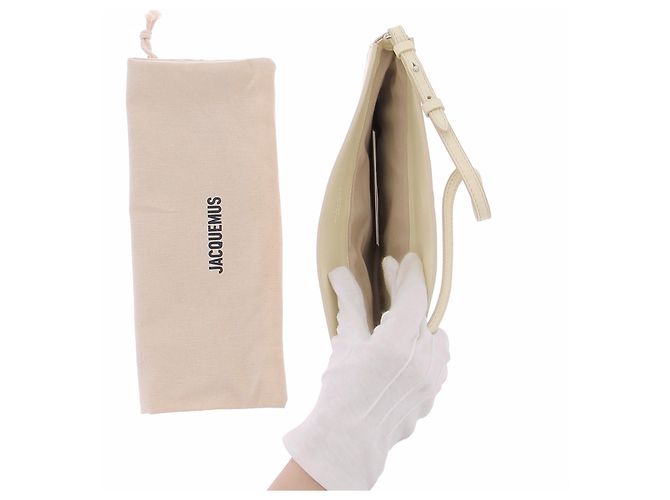 Jacquemus Borsa gialla "Le Petit Ovalo" - vista 7