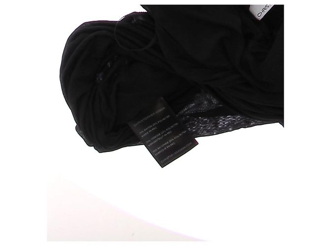 Autre Marque Top drapeado CHRISTOPHER ESBER Ripple negro - vista 6