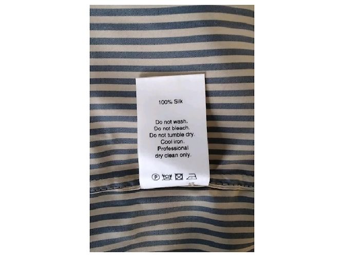 Autre Marque Camisa de seda beige - vista 8