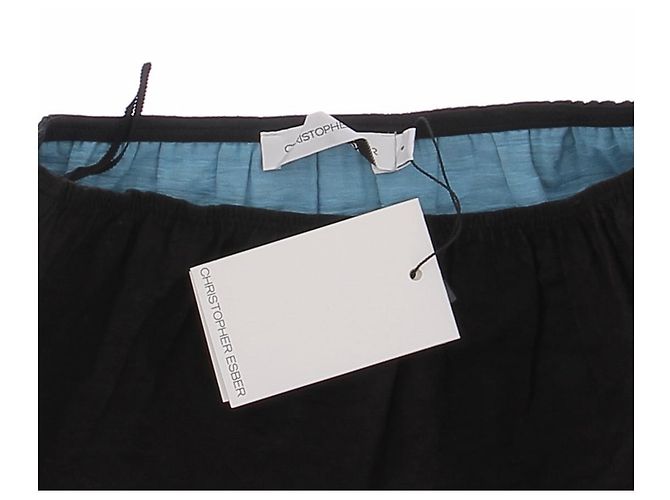 Autre Marque Minifalda de algodón negra - vista 5