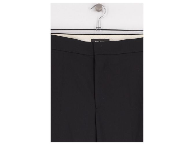 Isabel Marant Pantalones de algodón negro - vista 3