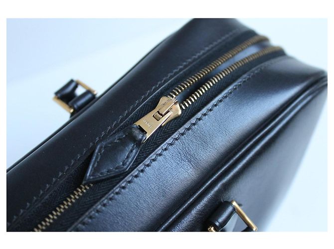 Hermès Borsa Plume Pelle Nera - vista 10