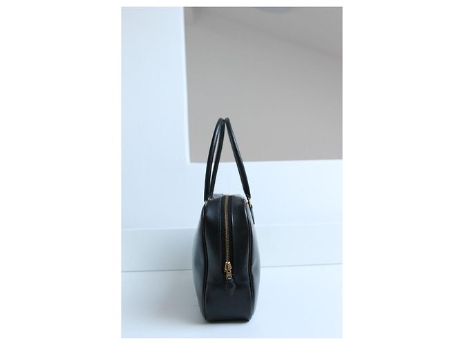Hermès Borsa Plume Pelle Nera - vista 2