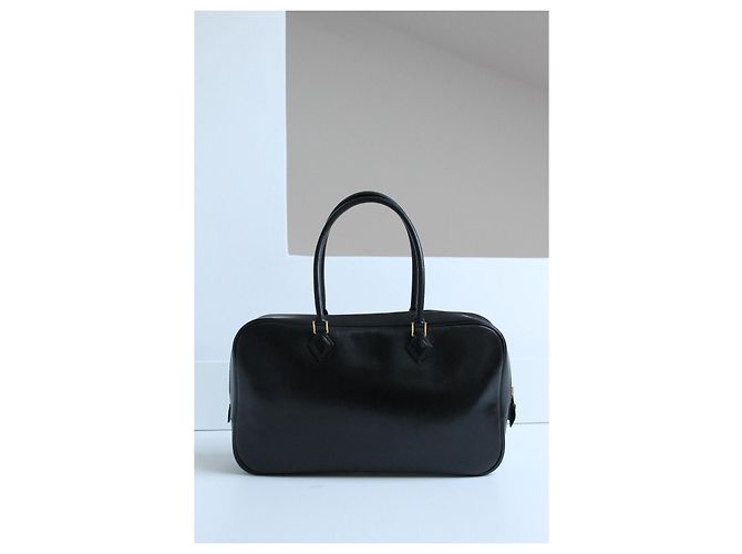 Hermès Borsa Plume Pelle Nera - vista 3