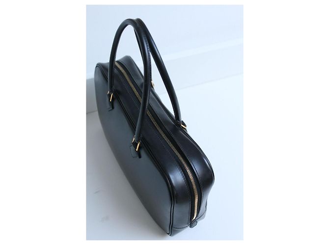 Hermès Borsa Plume Pelle Nera - vista 6