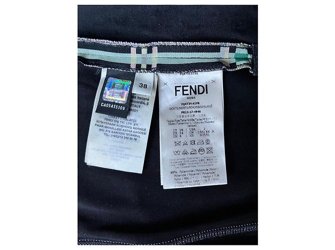 Fendi Optical Karierter Rock - Ansicht 3
