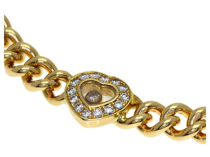 Bracciale Charm Chopard Happy Diamonds in Oro Giallo 18K - vista 2